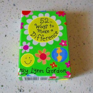 52 Ways to Make A Difference Card Deck Lynn Gordon NEW